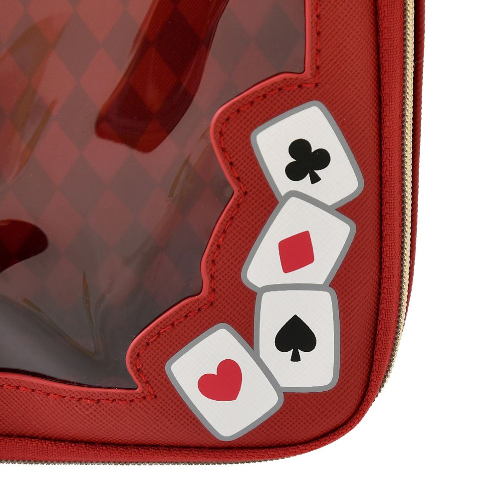 ふしぎの国のアリス ポーチ ストラップ付き クリア窓 DISNEY VILLAINS