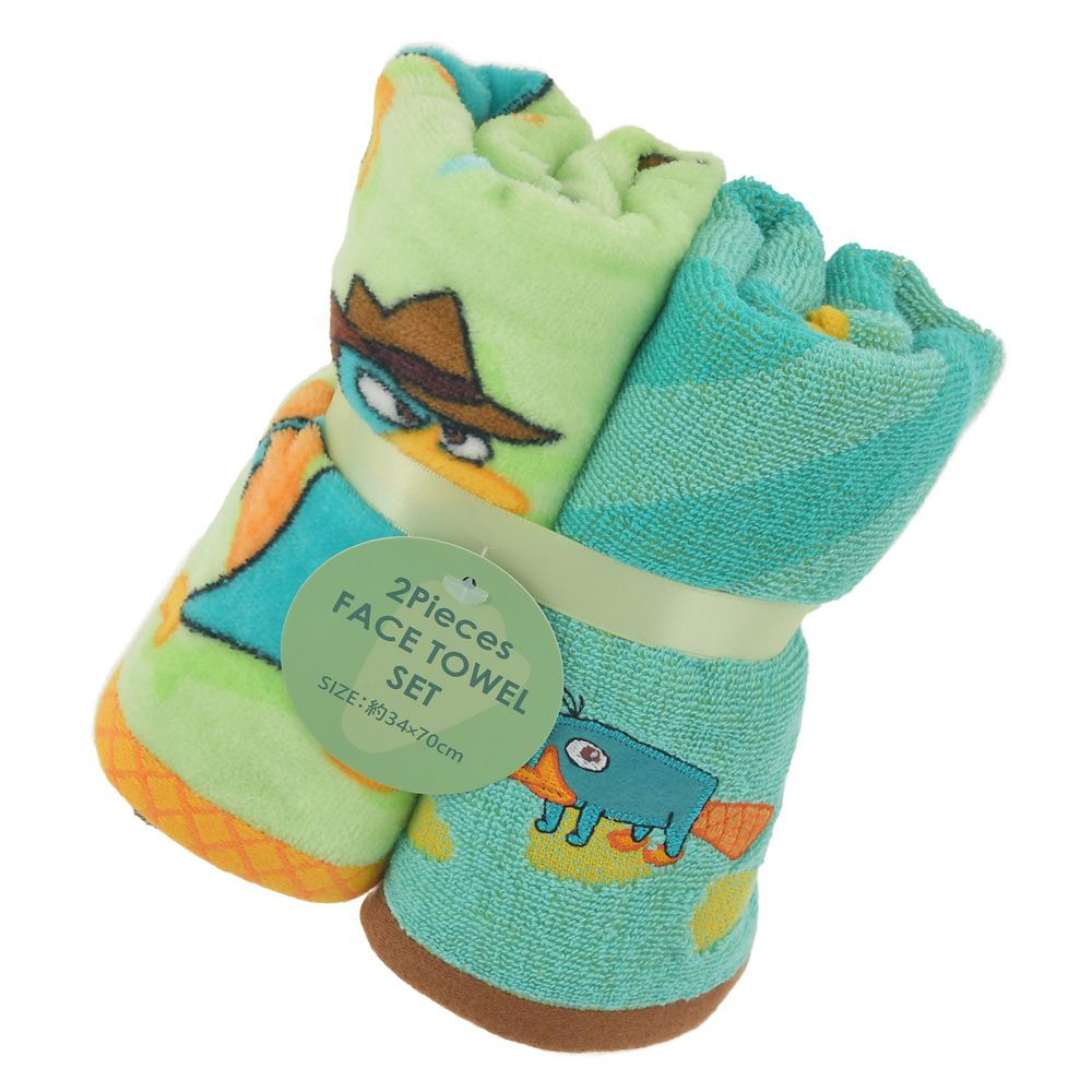 【再入荷】ペリー＆エージェントP フェイスタオル セット パターン フィニアスとファーブ