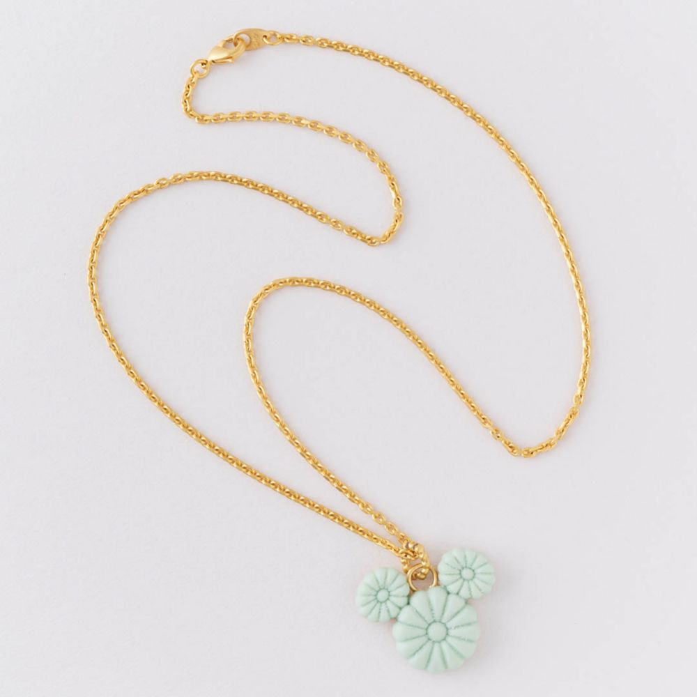 【キューポット】ミッキーマウス/ネックレス　マッチャ ワサンボン