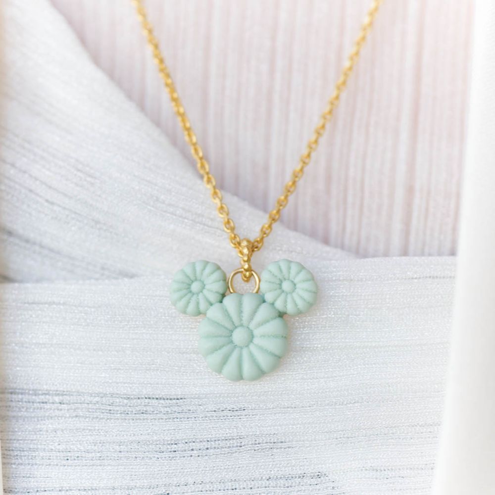 【キューポット】ミッキーマウス/ネックレス　マッチャ ワサンボン