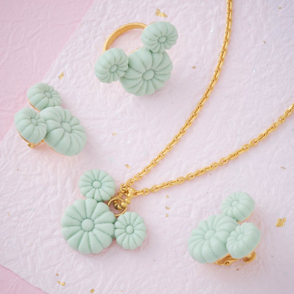 【キューポット】ミッキーマウス/ネックレス　マッチャ ワサンボン