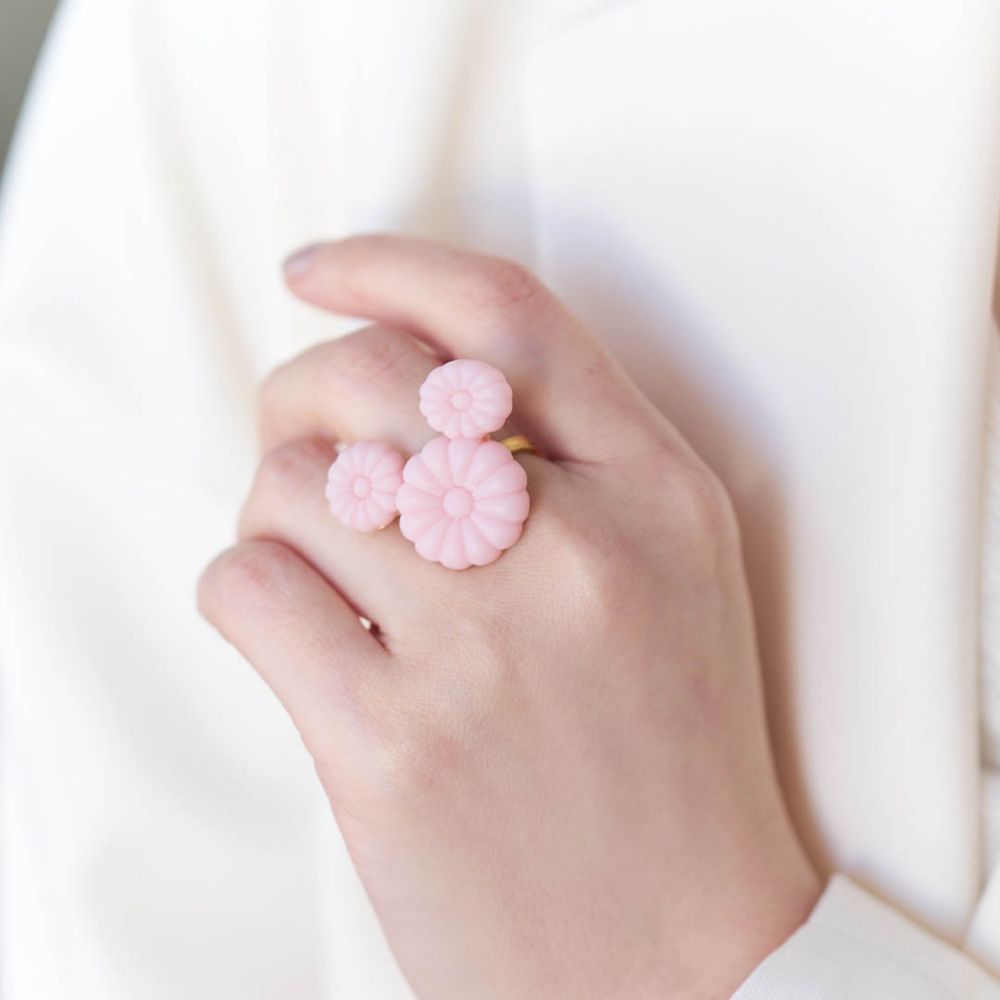 【キューポット】ミッキーマウス/リング　13号　サクラ ワサンボン