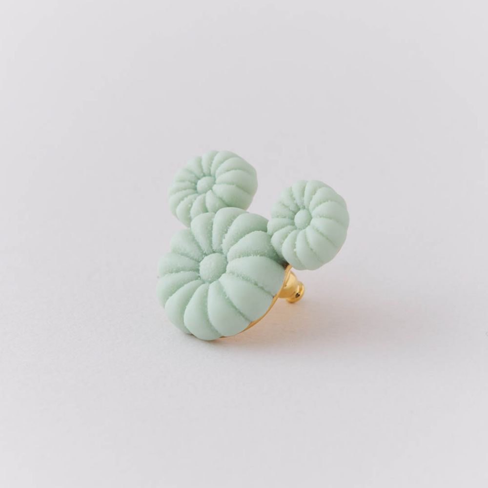 【キューポット】ミッキーマウス/ピアス　マッチャ ワサンボン