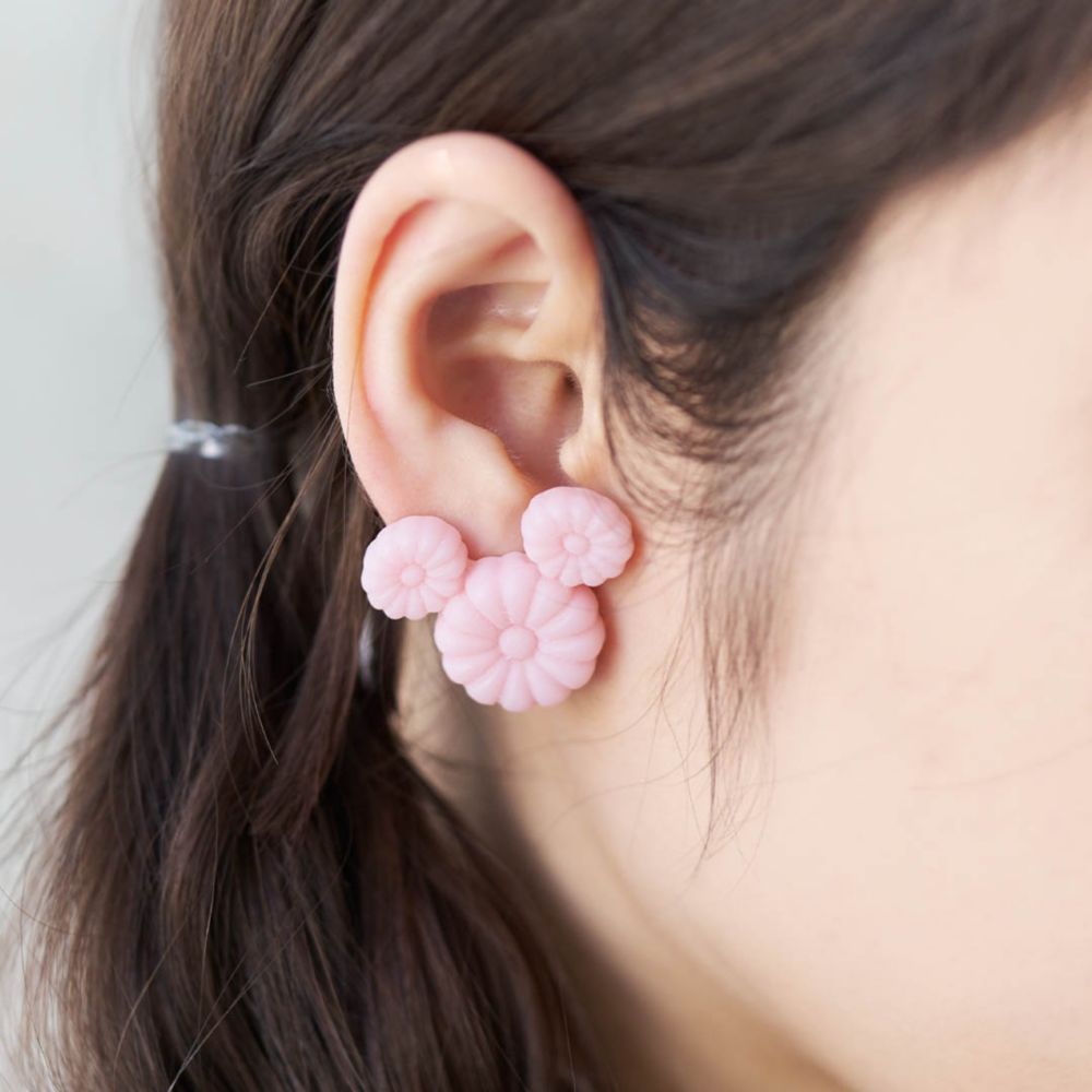 【キューポット】ミッキーマウス/イヤリング　サクラ ワサンボン