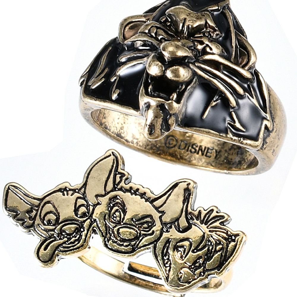 スカー＆シェンジ、バンザイ、エド 指輪・リング DISNEY VILLAINS
