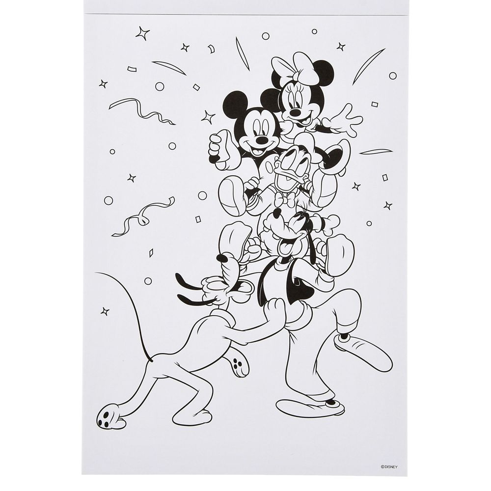 【キッズ用】ミッキー＆フレンズ ぬりえ・色鉛筆 セット ケース入り