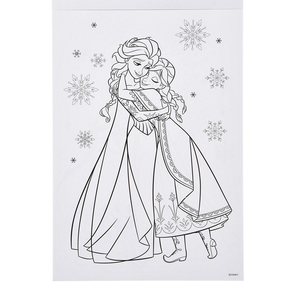 【キッズ用】アナと雪の女王 ぬりえ・色鉛筆 セット ケース入り