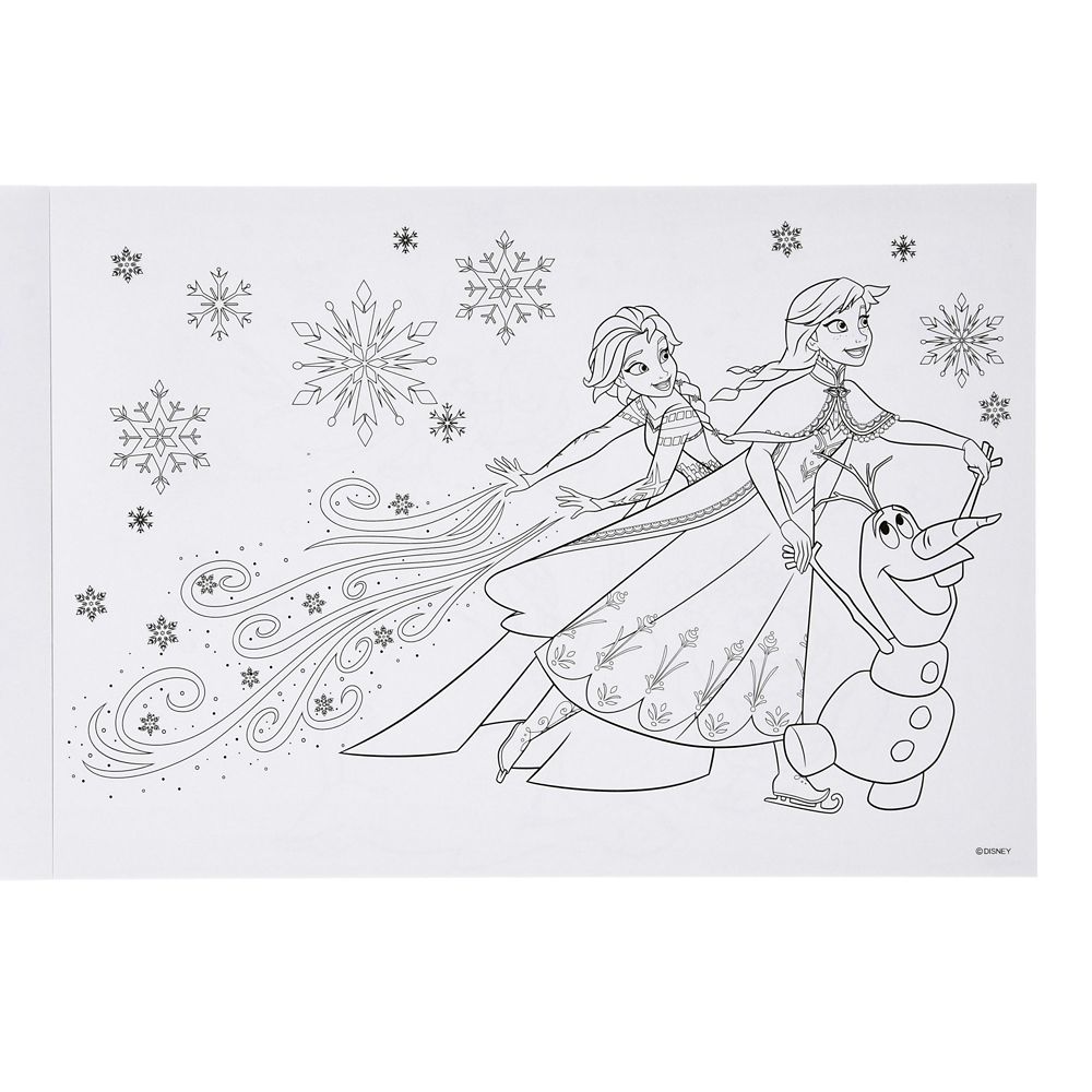 【キッズ用】アナと雪の女王 ぬりえ・色鉛筆 セット ケース入り