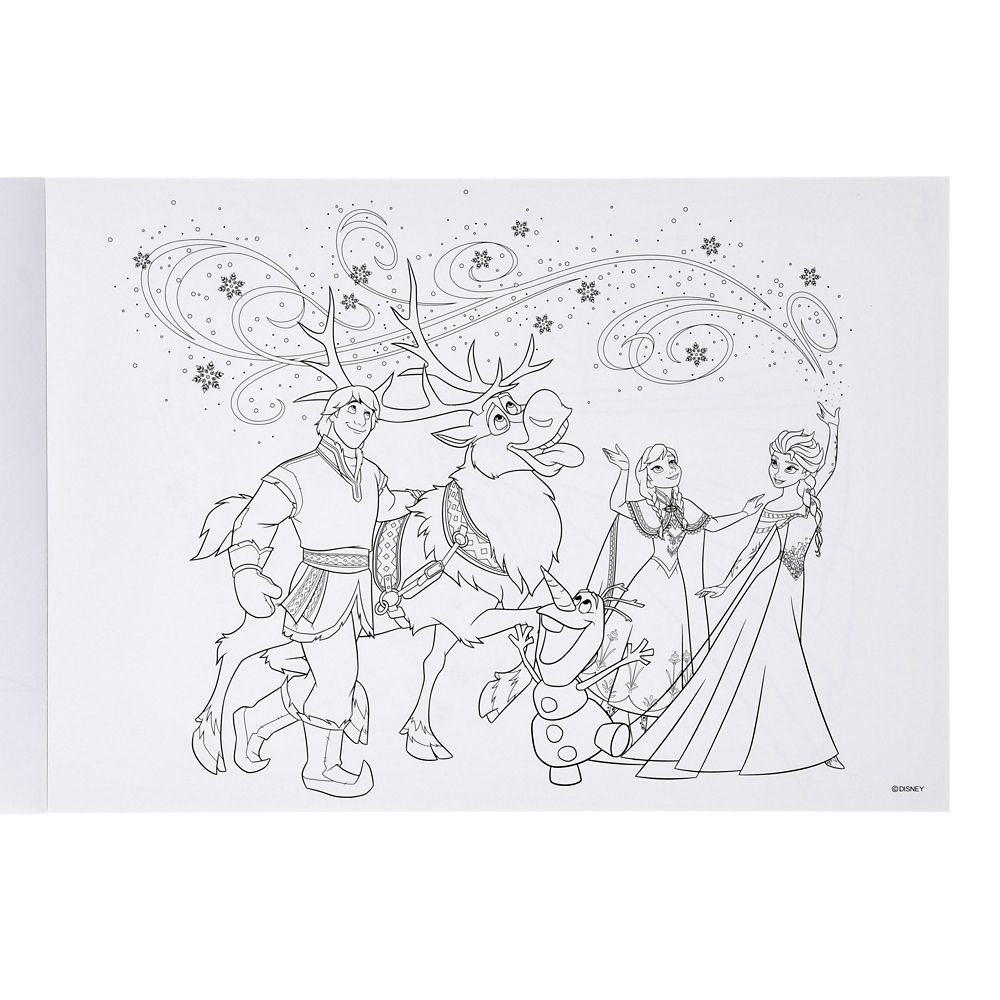 【キッズ用】アナと雪の女王 ぬりえ・色鉛筆 セット ケース入り