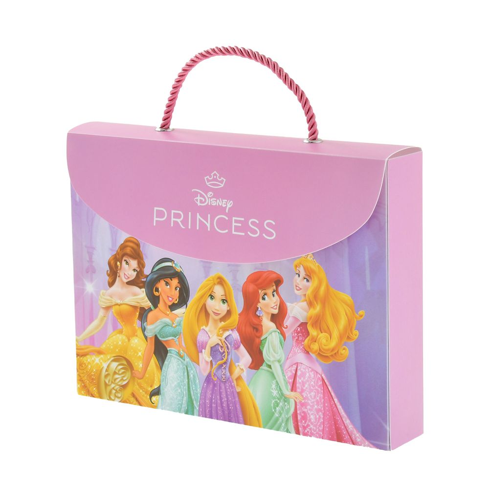 【キッズ用】ディズニープリンセス ぬりえ・色鉛筆 セット ケース入り