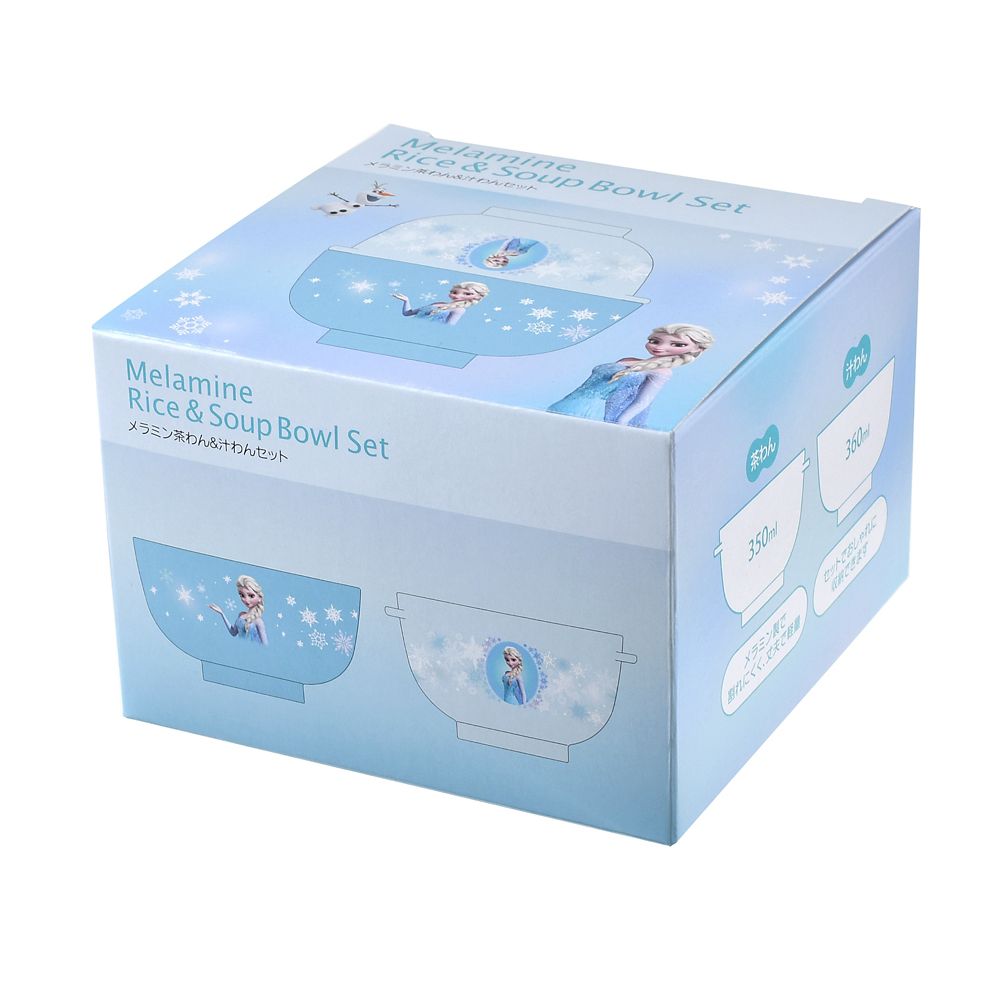 【キッズ用】エルサ＆オラフ 汁椀・茶碗 セット フローズンブルー