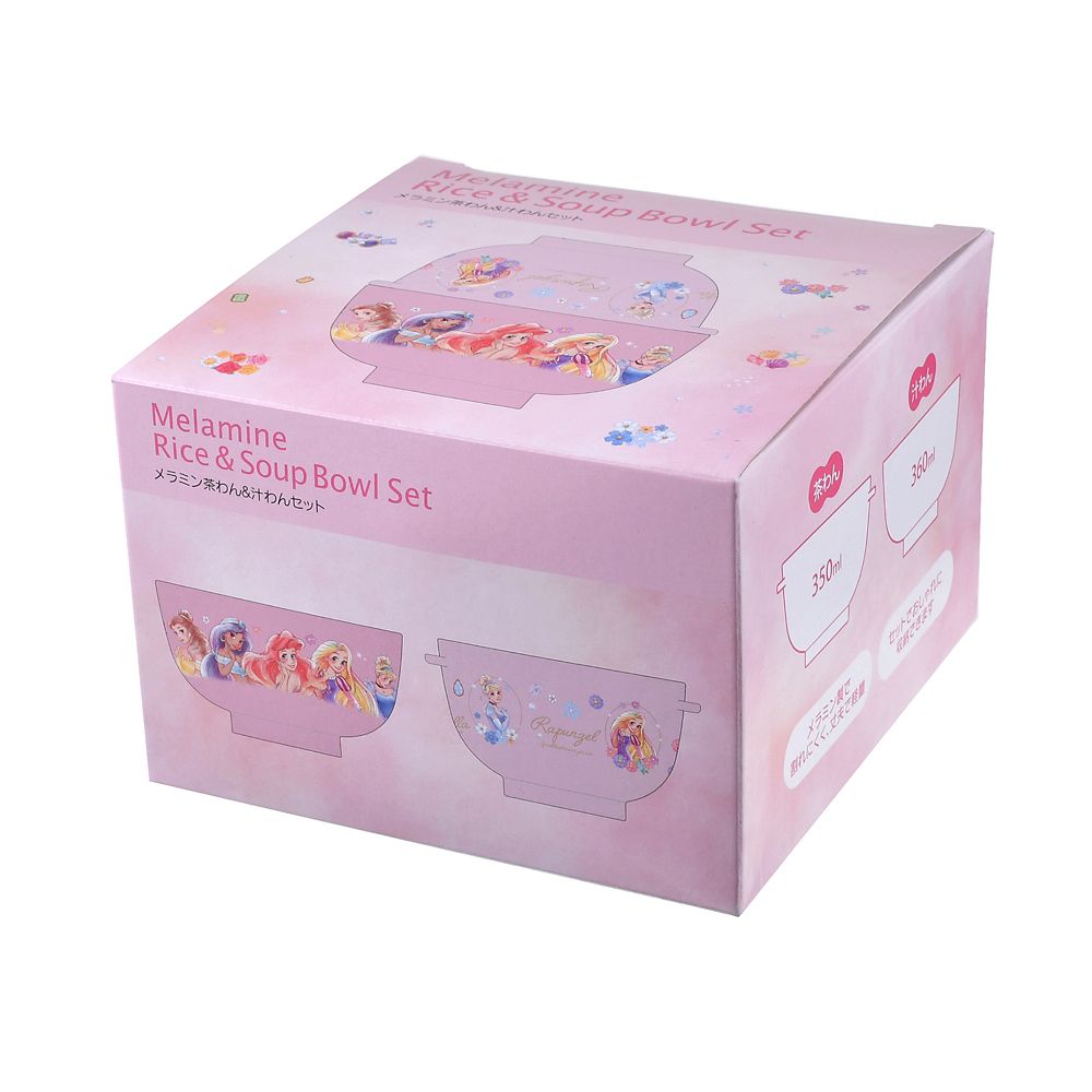 【再入荷】【キッズ用】ディズニープリンセス 汁椀・茶碗 セット モチーフ
