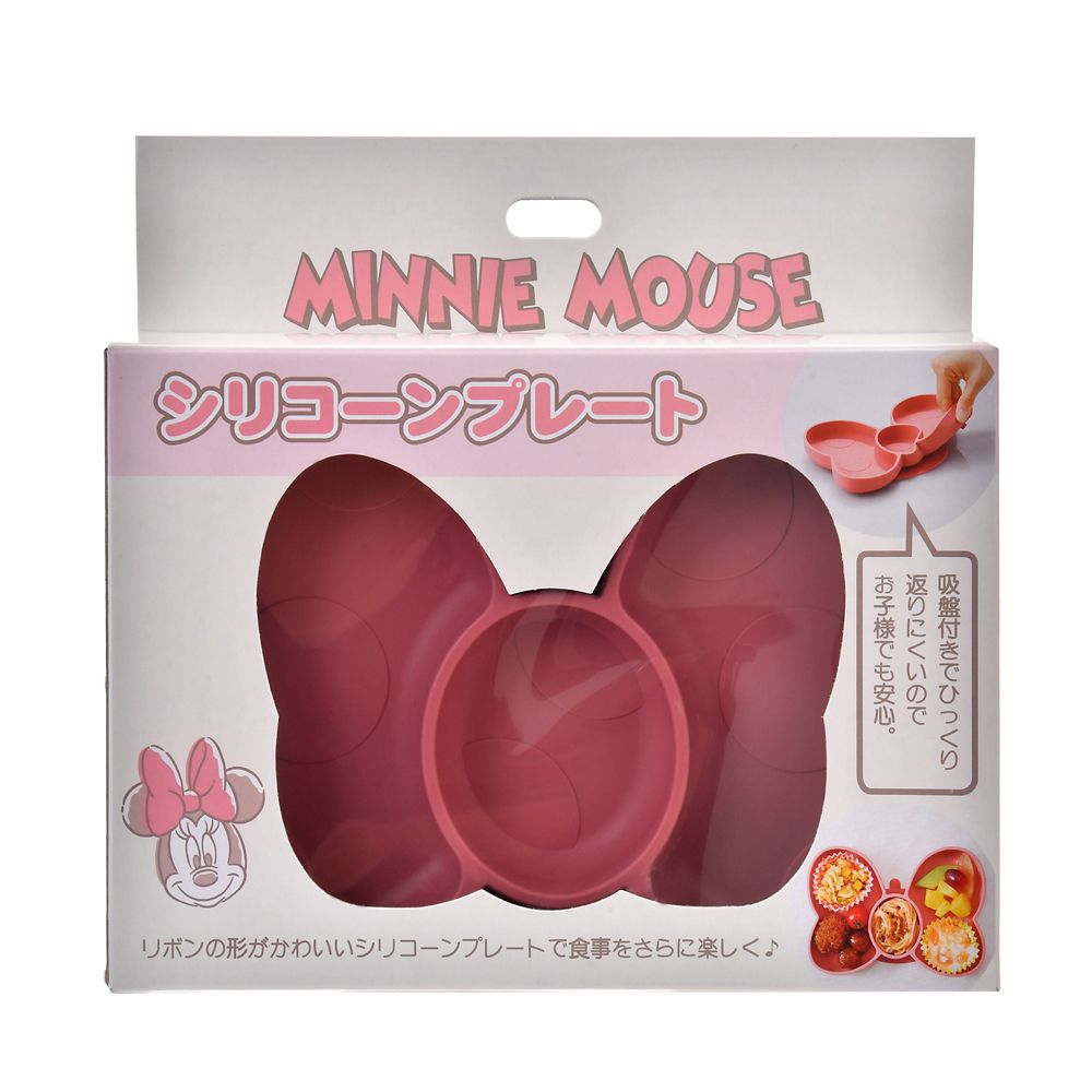 【キッズ用】ミニー プレート シリコン リボン