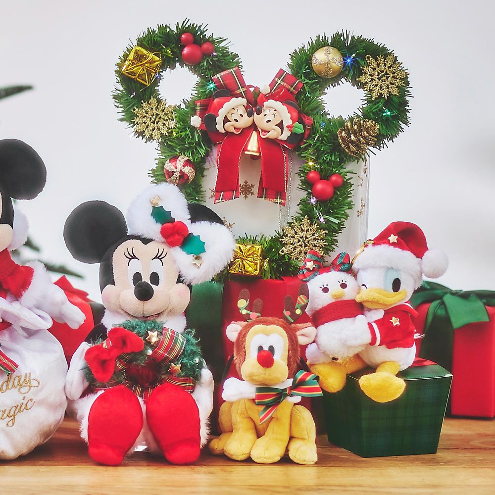 ミッキー＆ミニー リース ライトアップ DISNEY CHRISTMAS