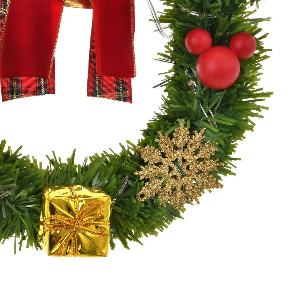 ミッキー＆ミニー リース ライトアップ DISNEY CHRISTMAS