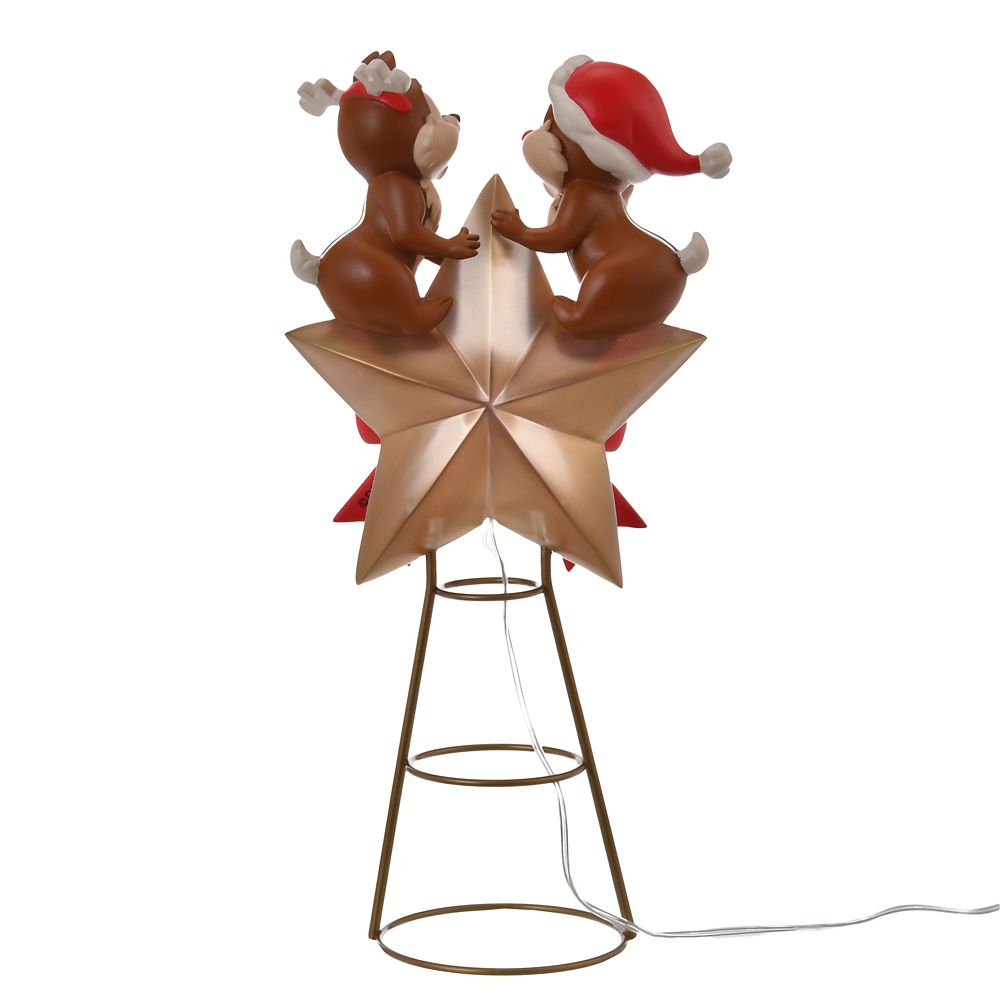チップ＆デール ツリートッパー ライトアップ DISNEY CHRISTMAS