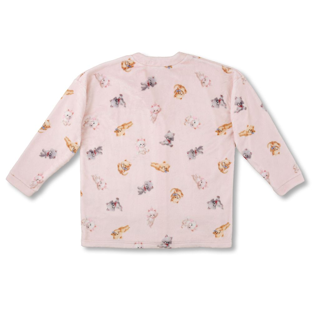 マリー、ベルリオーズ、トゥルーズ おしゃれキャット 長袖 ルームカーディガン ピンク NUIGURUMI