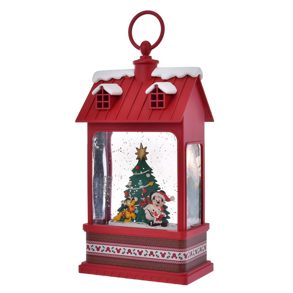 ミッキー＆プルート スノードーム ミュージック＆ライトアップ ランタン DISNEY CHRISTMAS