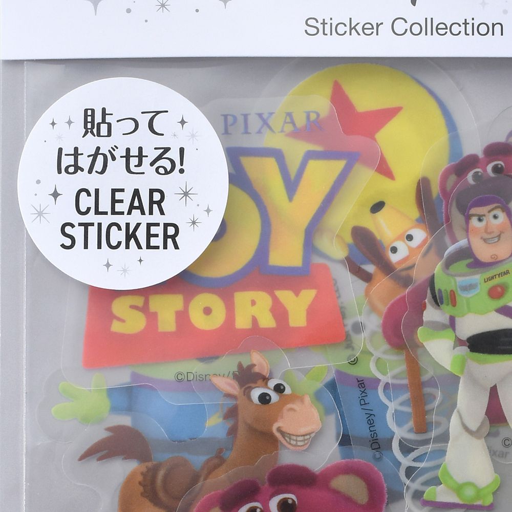 トイ・ストーリー シール・ステッカー クリア 貼ってはがせる ダイカット Sticker Collection