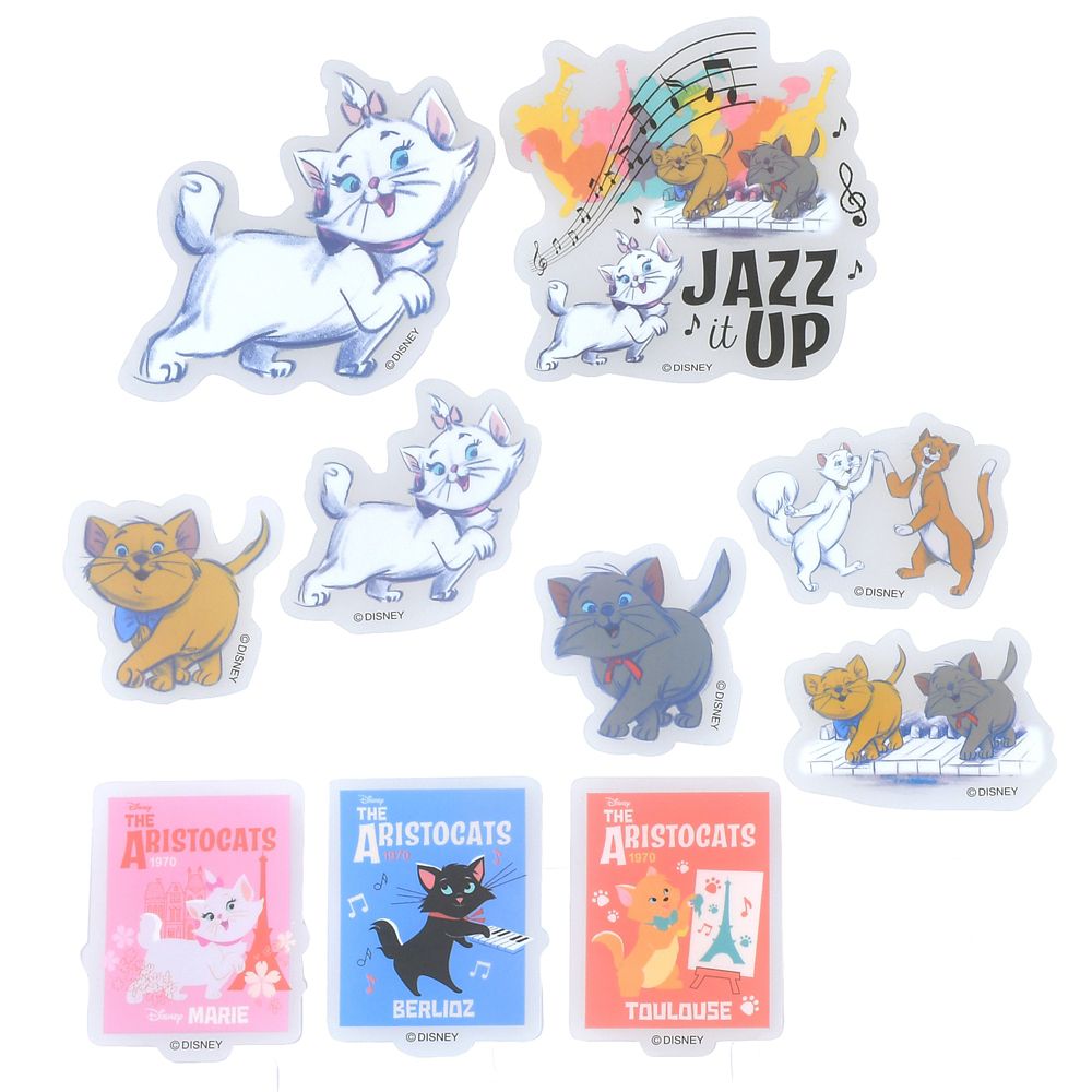 おしゃれキャット シール・ステッカー クリア 貼ってはがせる Jazz it Up Sticker Collection