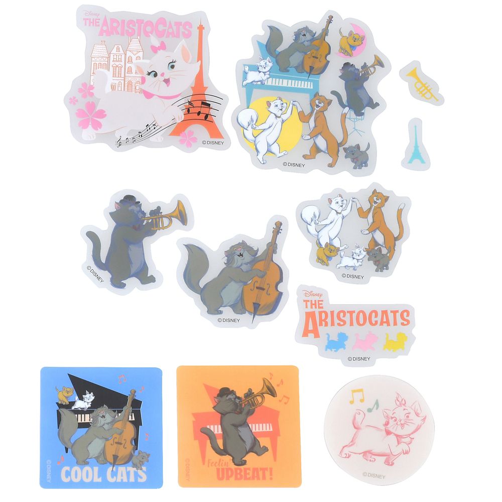 おしゃれキャット シール・ステッカー クリア 貼ってはがせる Jazz it Up Sticker Collection