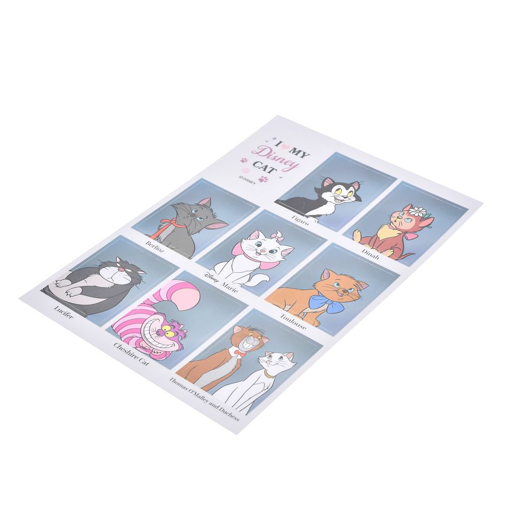 【再入荷】ディズニーキャラクター シール・ステッカー 卒業アルバム風 ディズニーキャット Sticker Collection