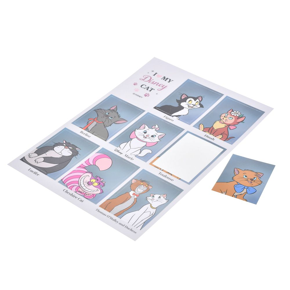 【再入荷】ディズニーキャラクター シール・ステッカー 卒業アルバム風 ディズニーキャット Sticker Collection