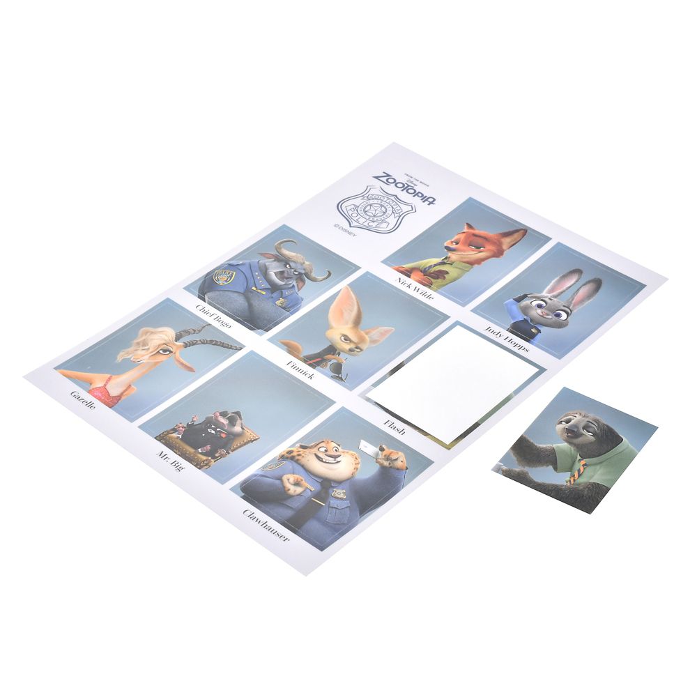 ズートピア シール・ステッカー 卒業アルバム風 Sticker Collection