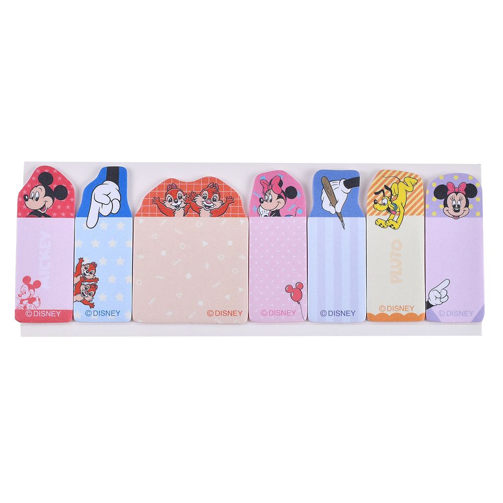 ミッキー＆フレンズ 付箋 インデックス ダイカット retro