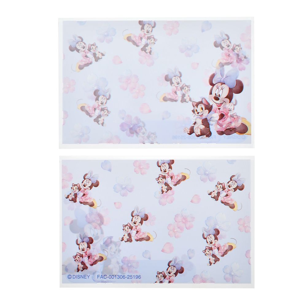 【再入荷】ミニー＆フィガロ マイナンバーカード用ケース フラワー ウォーターカラー さくら