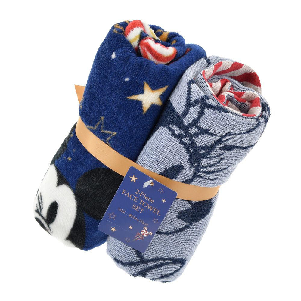 ミッキー＆ミニー フェイスタオル セット ホリデーギフト