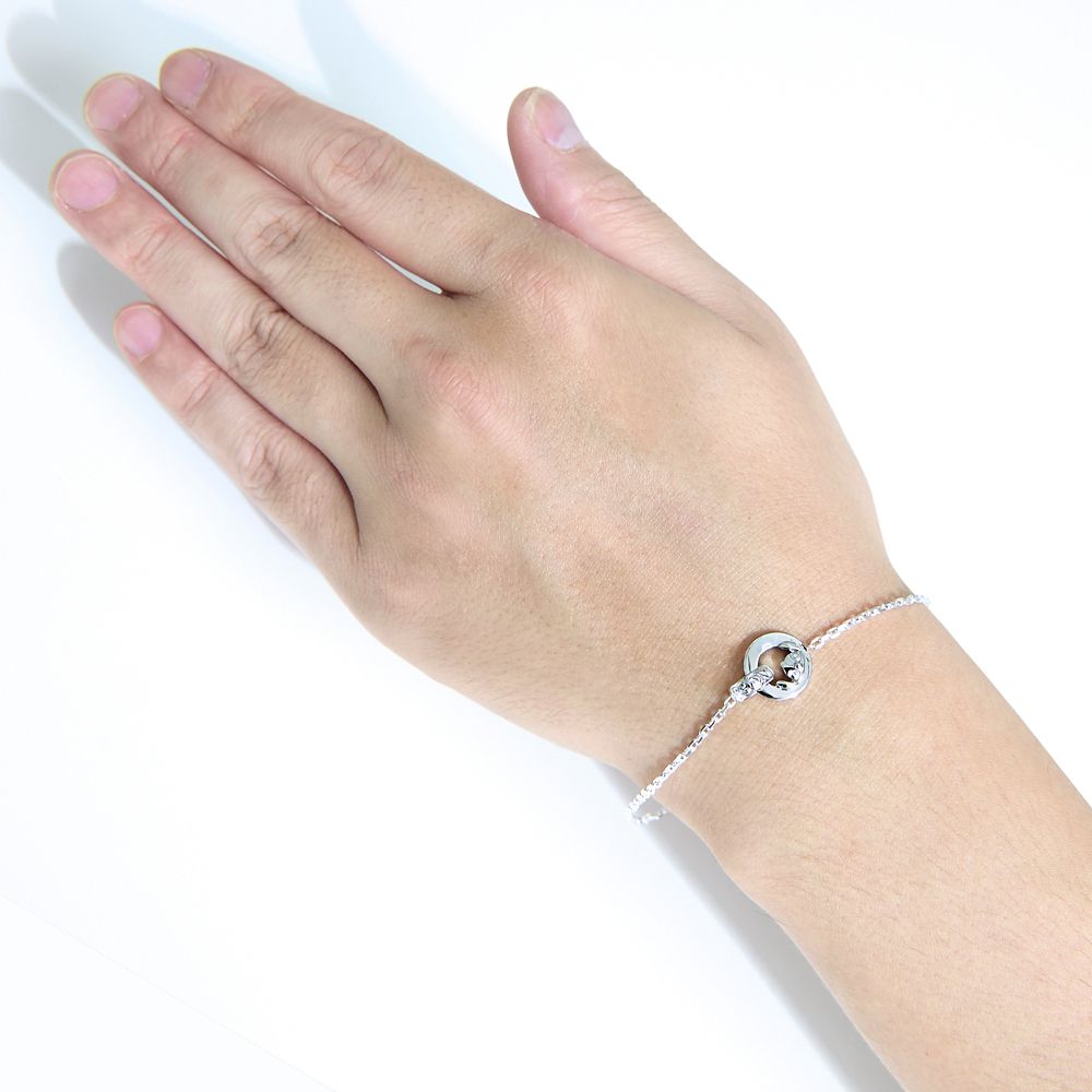 【ザ・キッス】 DI-SBR1401 20cm スティッチ/ハワイアン シルバー ブレスレット