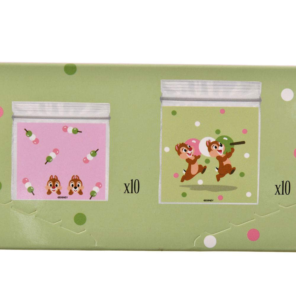 チップ＆デール ジッパーバッグ 三色だんご