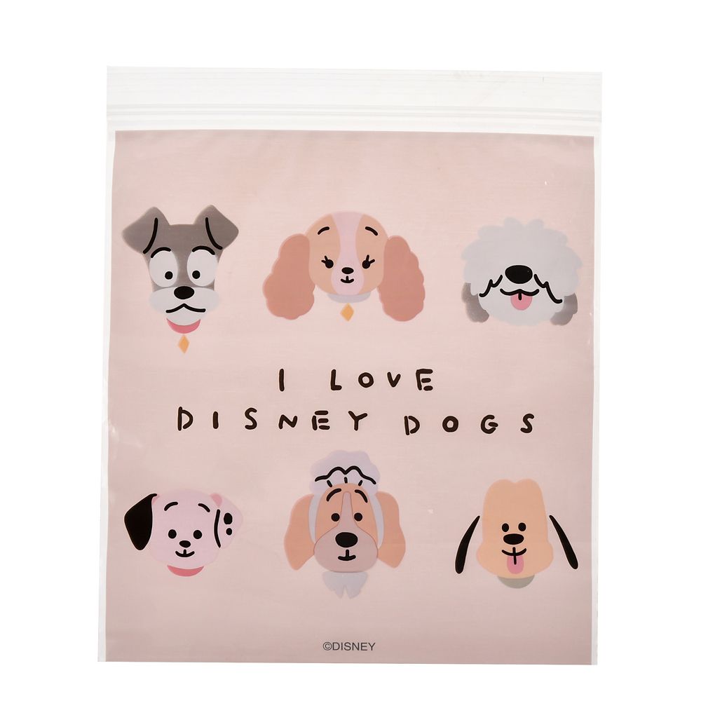 【再入荷】ディズニーキャラクター ジッパーバッグ ゆるかわ ディズニードッグ