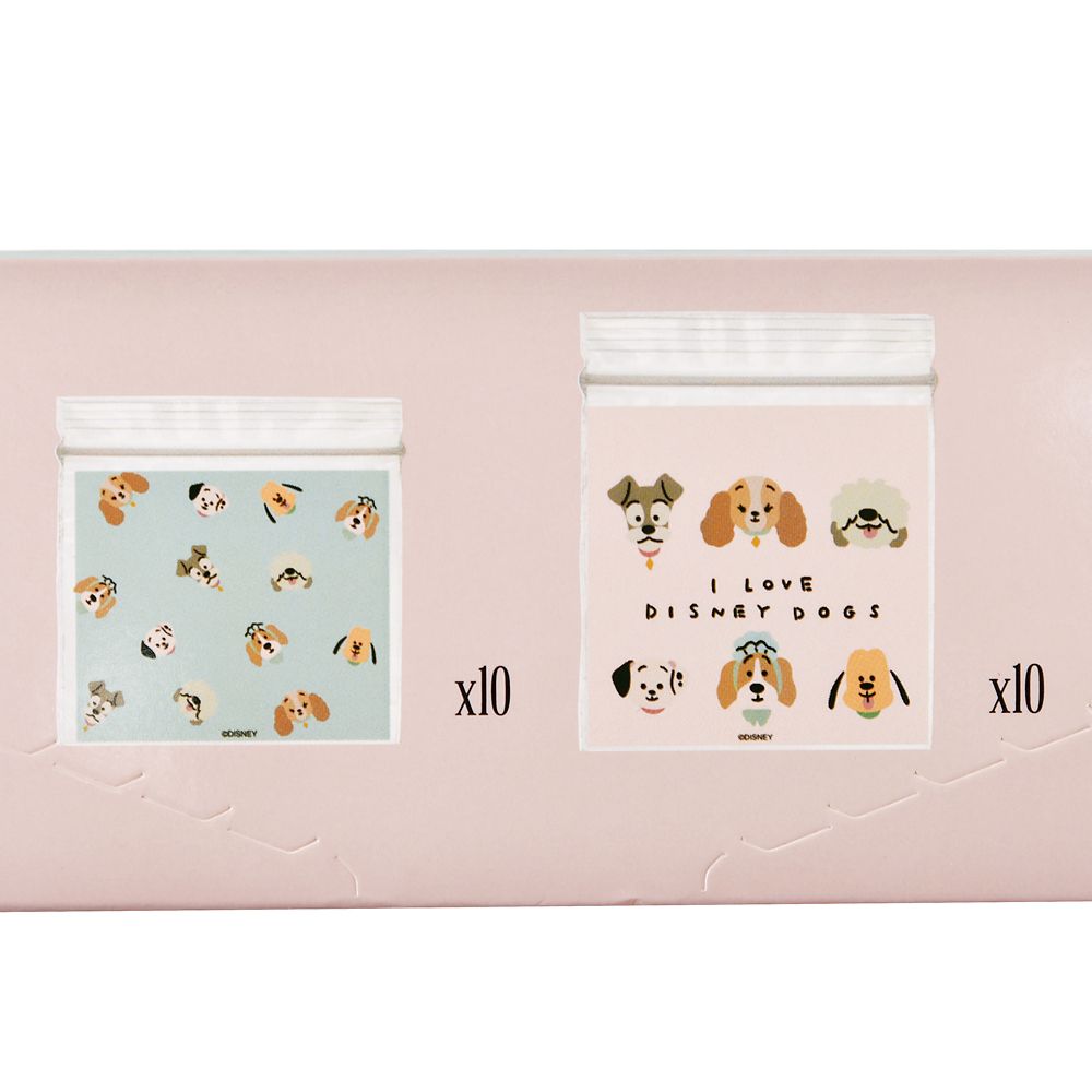 【再入荷】ディズニーキャラクター ジッパーバッグ ゆるかわ ディズニードッグ