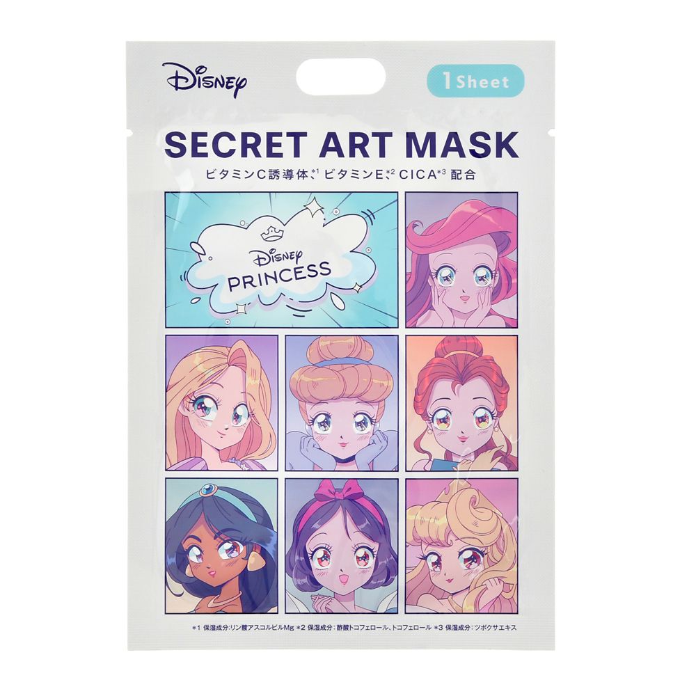 ディズニープリンセス シークレットフェイスマスク Anime DISNEY SKIN CARE