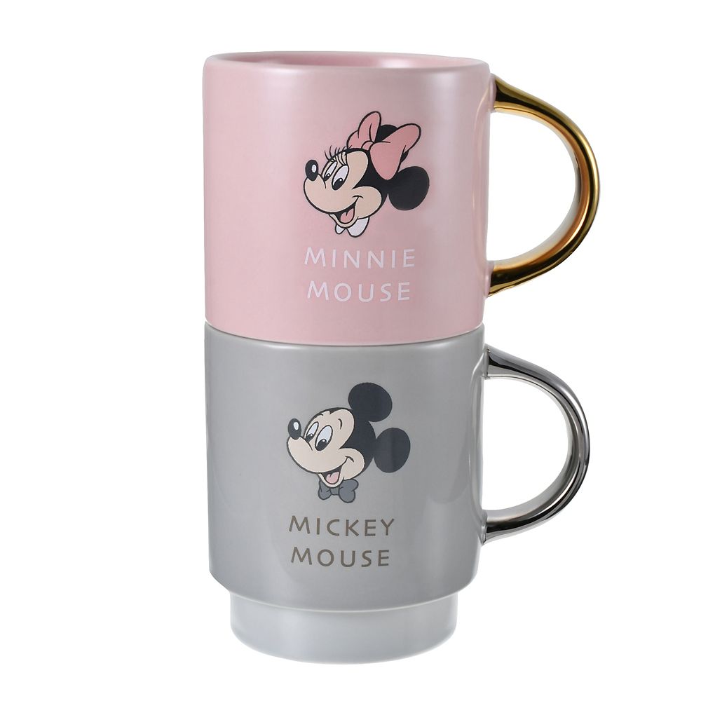 ミッキー＆ミニー マグカップ ペア スタッキング ボックス入り カラーズ Drinkware