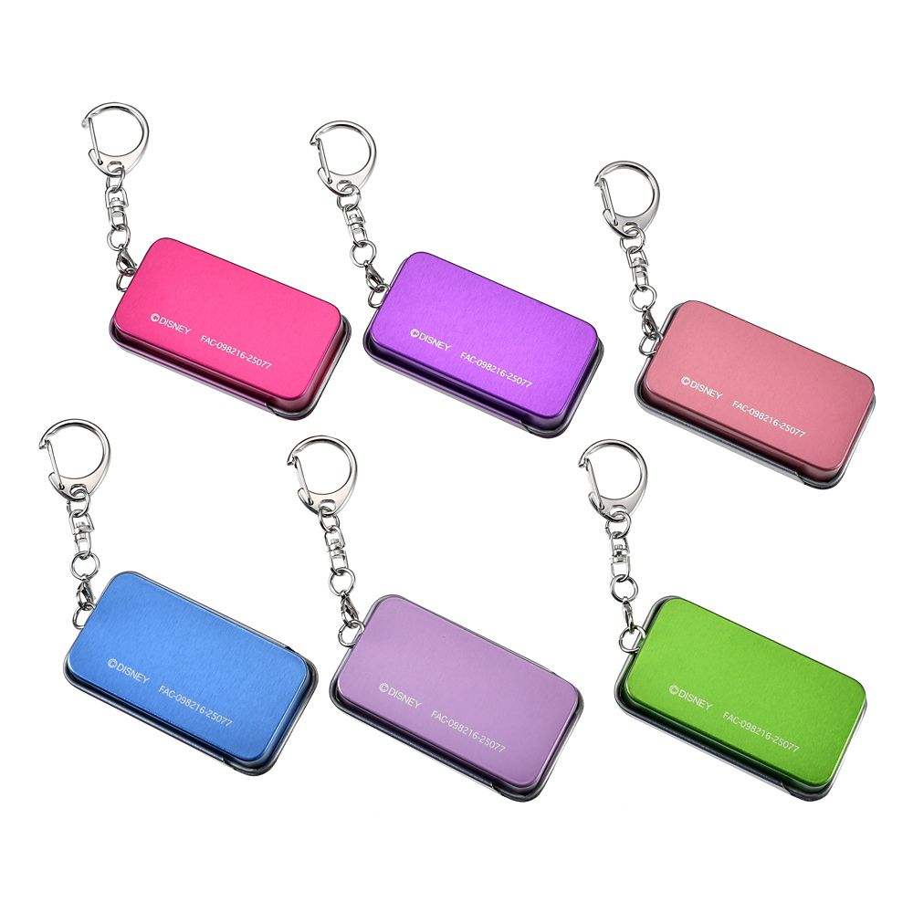 ディズニーキャラクター シークレットケース スライド式 キーホルダータイプ キラキラデコ
