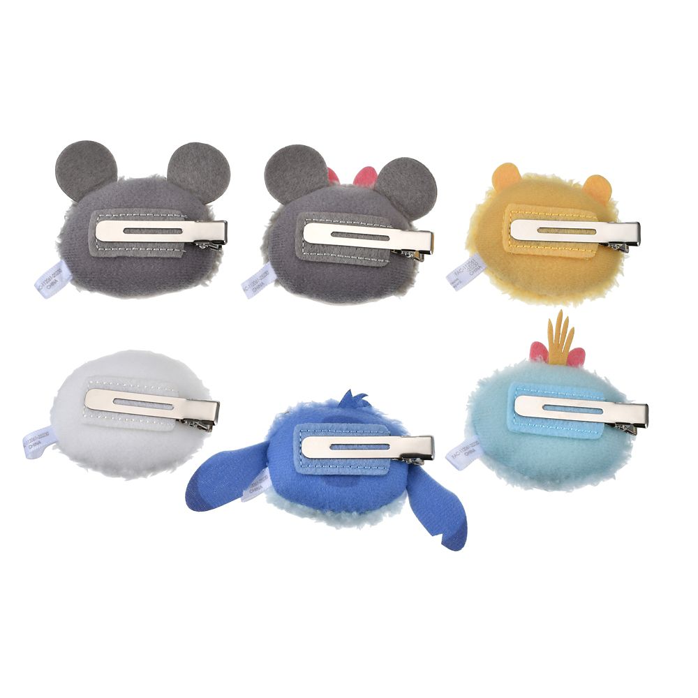ディズニーキャラクター シークレットヘアクリップ フェイス ぬいぐるみ風