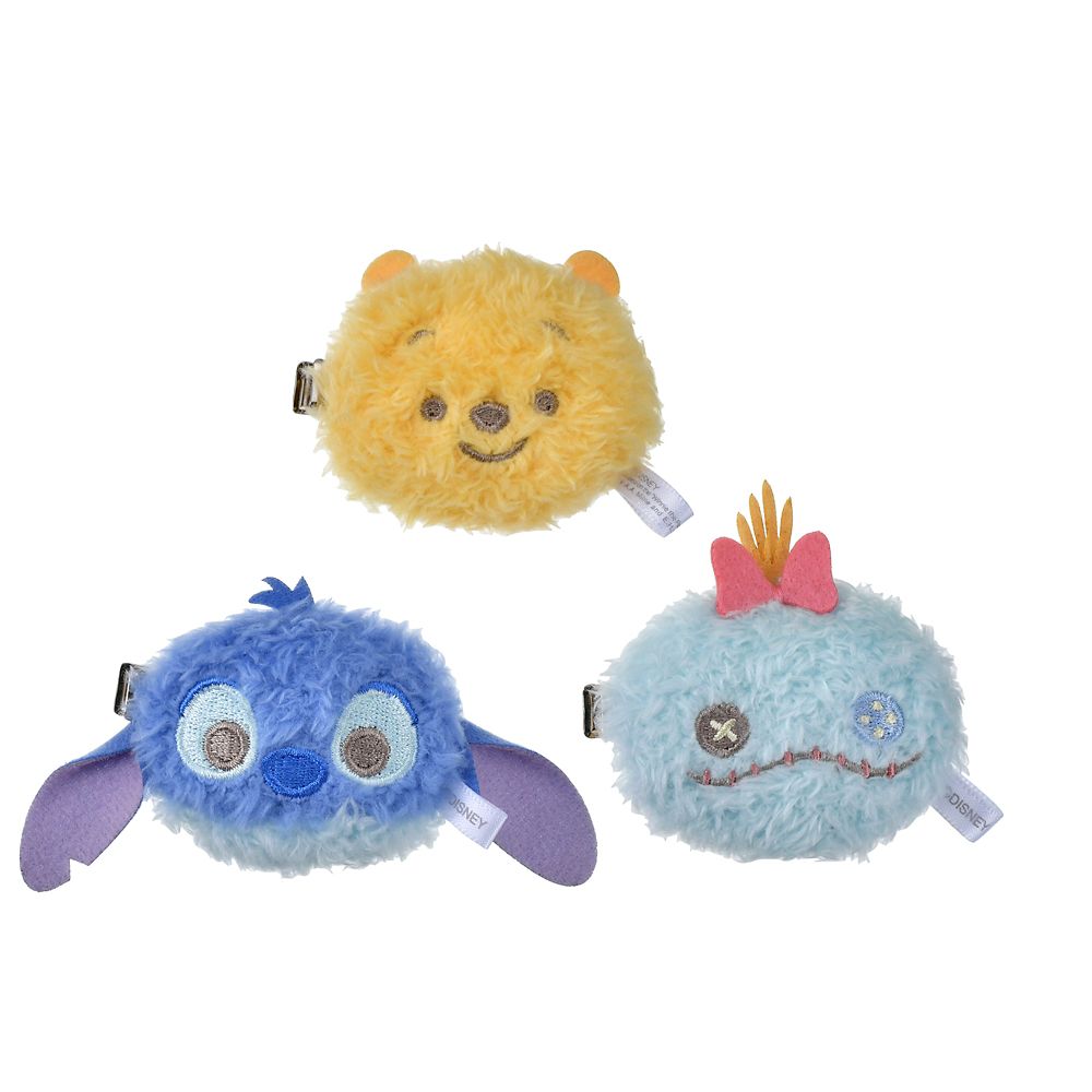 ディズニーキャラクター シークレットヘアクリップ フェイス ぬいぐるみ風