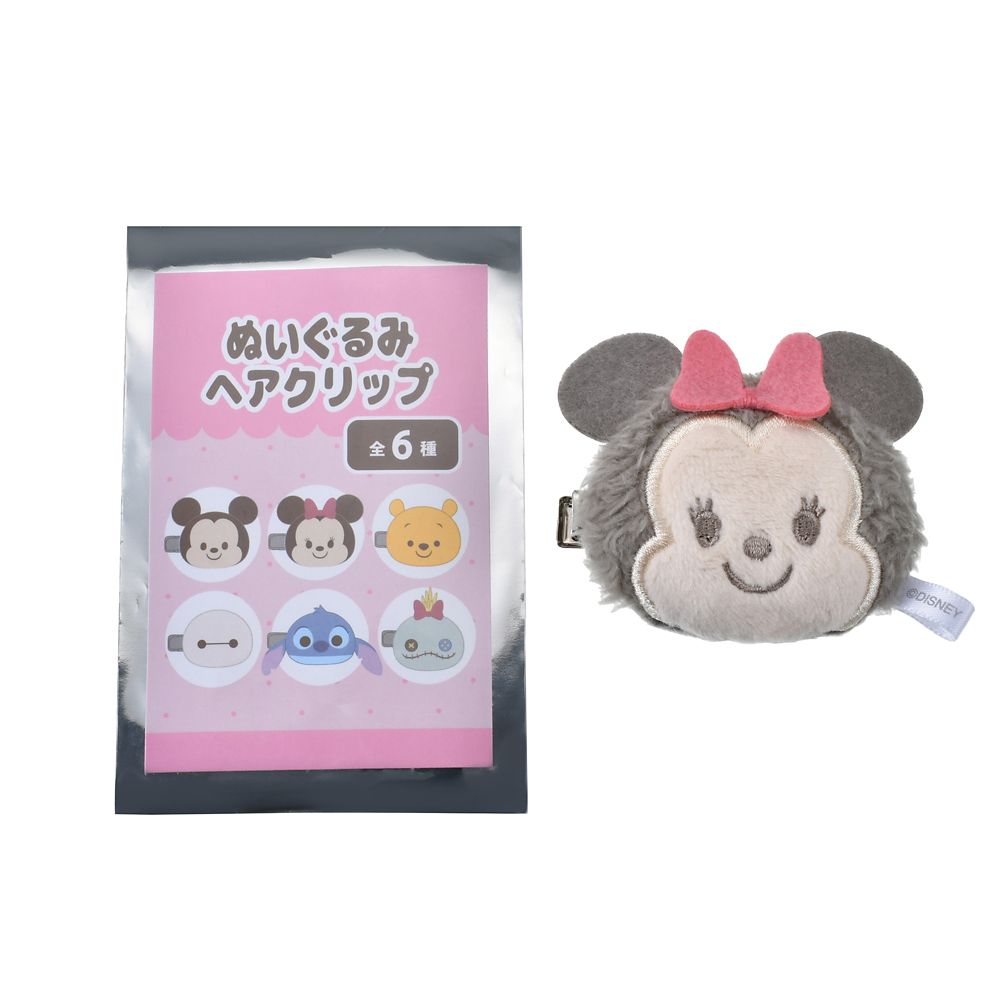 ディズニーキャラクター シークレットヘアクリップ フェイス ぬいぐるみ風