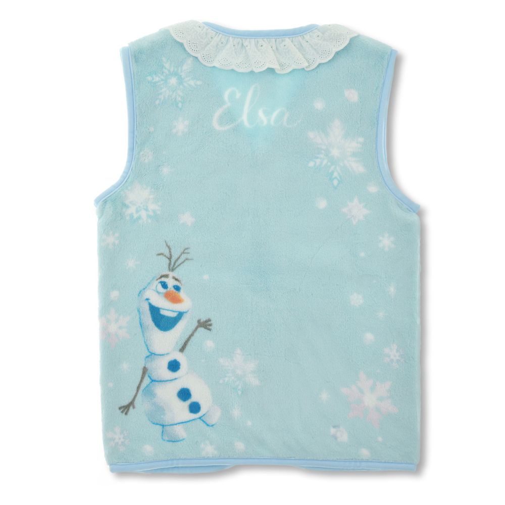 【キッズ用】エルサ＆オラフ キッズ用ベスト スリーパー ブルー ENJOY WINTER