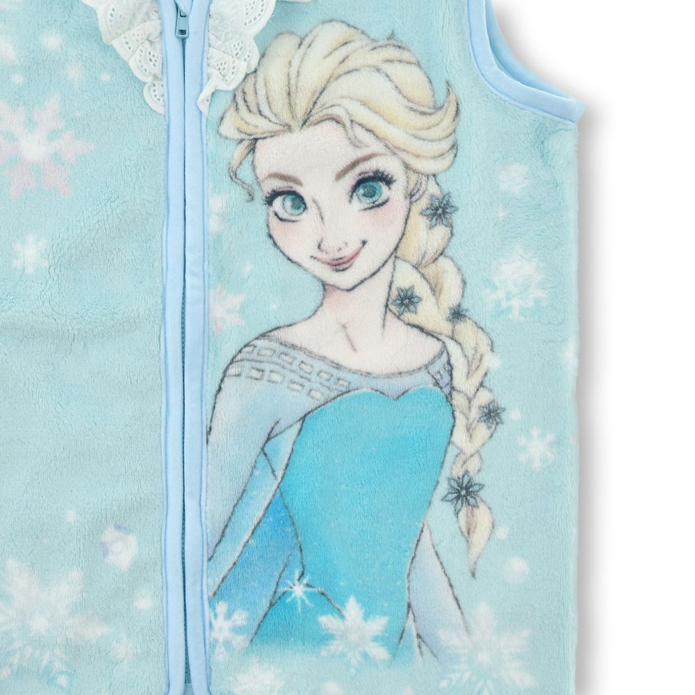 【キッズ用】エルサ＆オラフ キッズ用ベスト スリーパー ブルー ENJOY WINTER