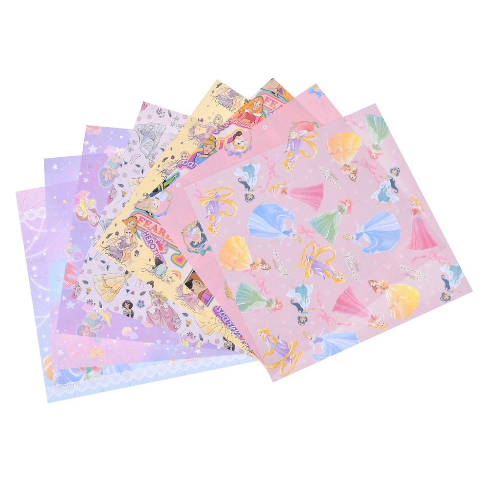 【再入荷】【キッズ用】ディズニープリンセス おりがみメモ シール付き
