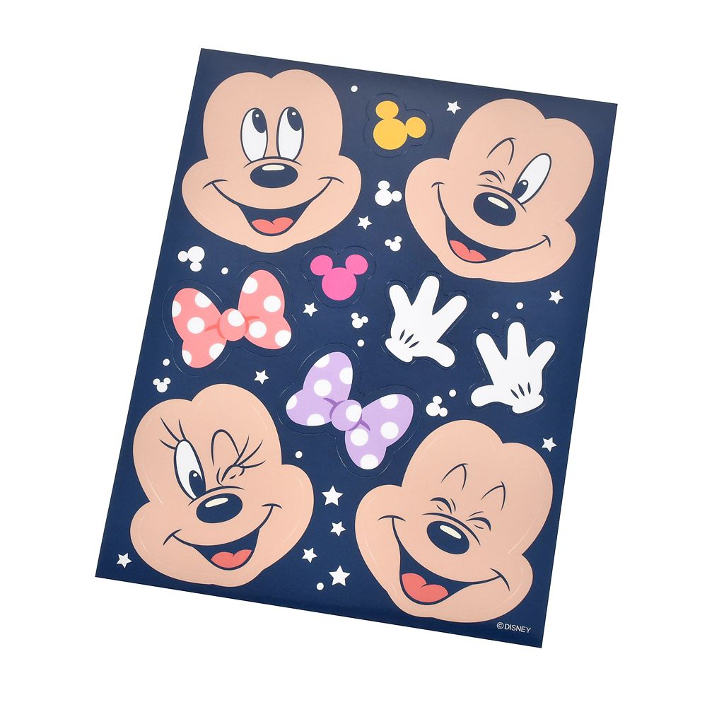 【キッズ用】ミッキー＆フレンズ おりがみメモ シール付き