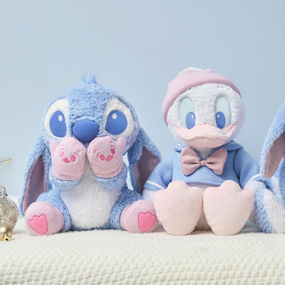 ドナルド ぬいぐるみ ピンク&times;ブルー Winter Shiny Color