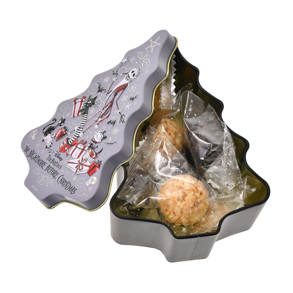 ティム・バートン ナイトメアー・ビフォア・クリスマス クランチチョコレート 缶入り エンボス ＜Tim Burton's The Nightmare Before Christmas＞Christmas selection