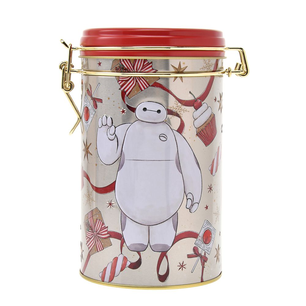 ベイマックス＆モチ クランチチョコレート キャニスター缶入り エンボス ホリデーギフト Ever Green