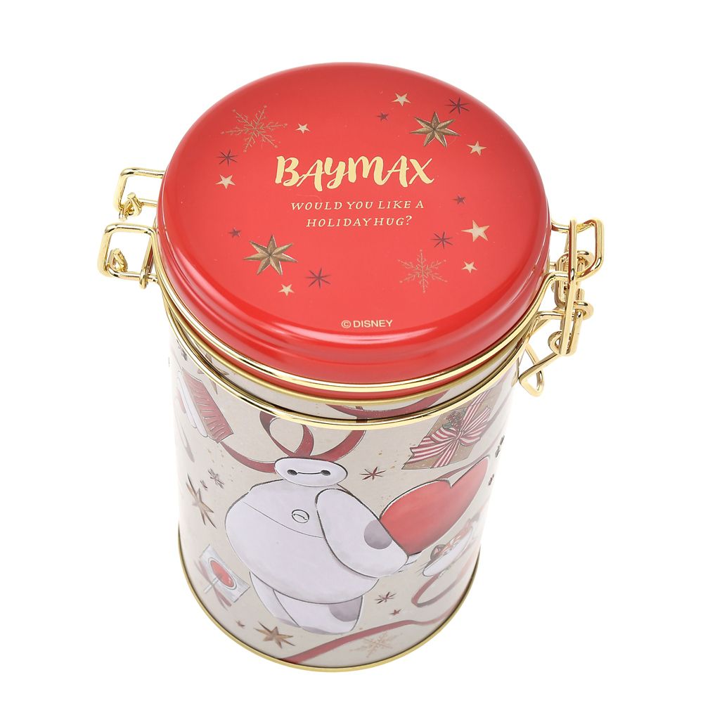 ベイマックス＆モチ クランチチョコレート キャニスター缶入り エンボス ホリデーギフト Ever Green