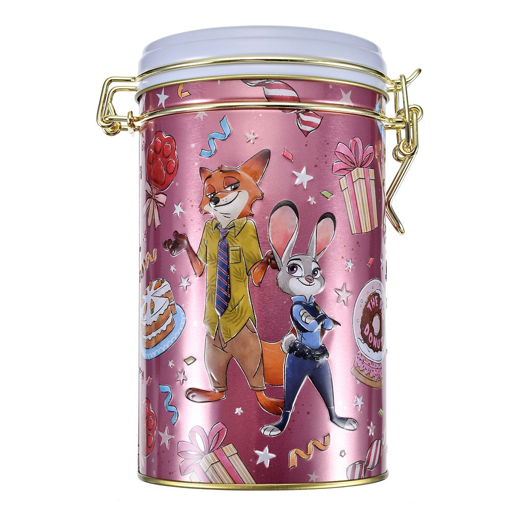 ジュディ・ホップス＆ニック・ワイルド サブレ キャニスター缶入り エンボス ホリデーギフト Ever Green